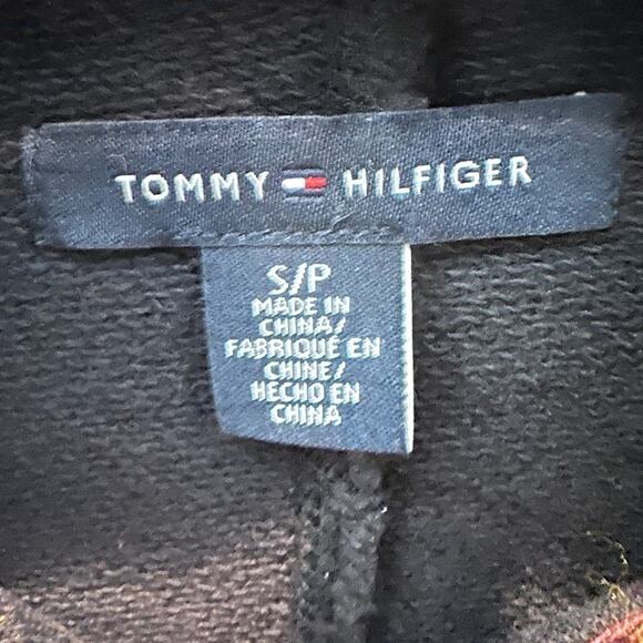 TOMMY HILFIGER Navy Military Jacket Gold Crest Buttons Embroidered Sleeve Small - Picture 7 of 8